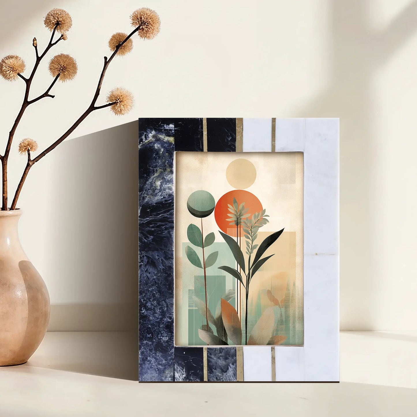 Handmade West Coast Ventura Collection inspired Resin Inlay Picture Frames Black & White