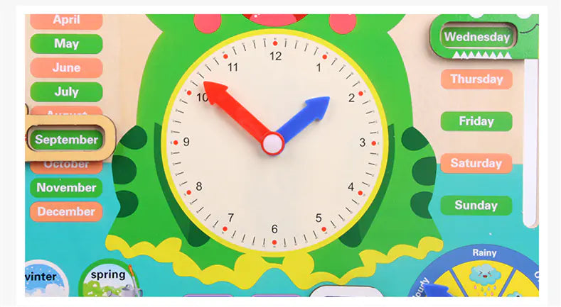 7-in-1 Standing Weather Calendar Clock