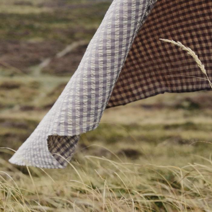 JUNA Bæk&Bølge Duvet Cover Set, Twin, Grey/Birch