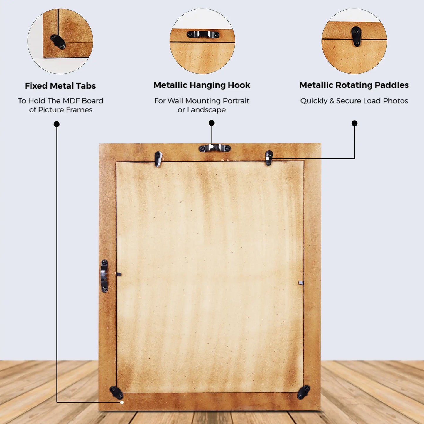 Picture Frames Mother of Pearl Pack of 2 Collection in 3 Sizes, Dark Grey