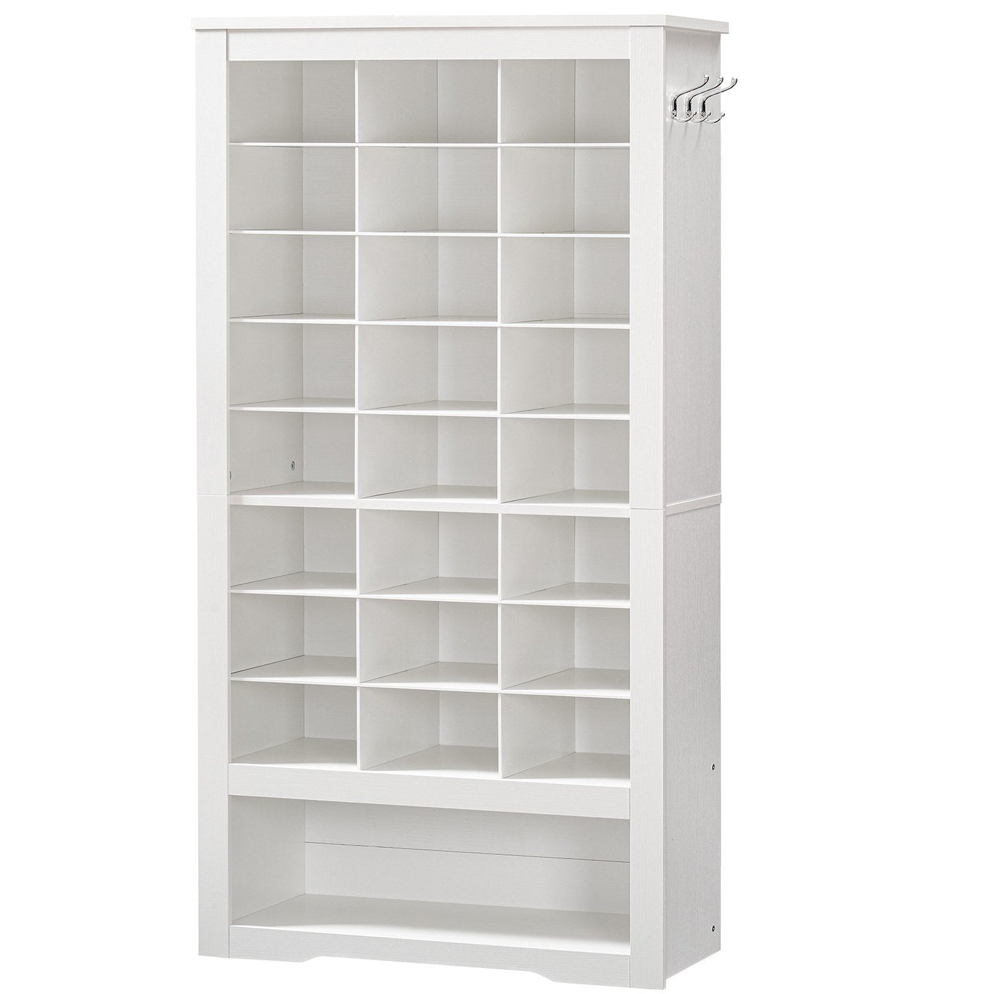 White Tall Shoe Cabinet