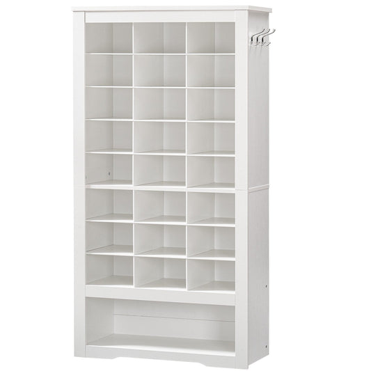 White Tall Shoe Cabinet