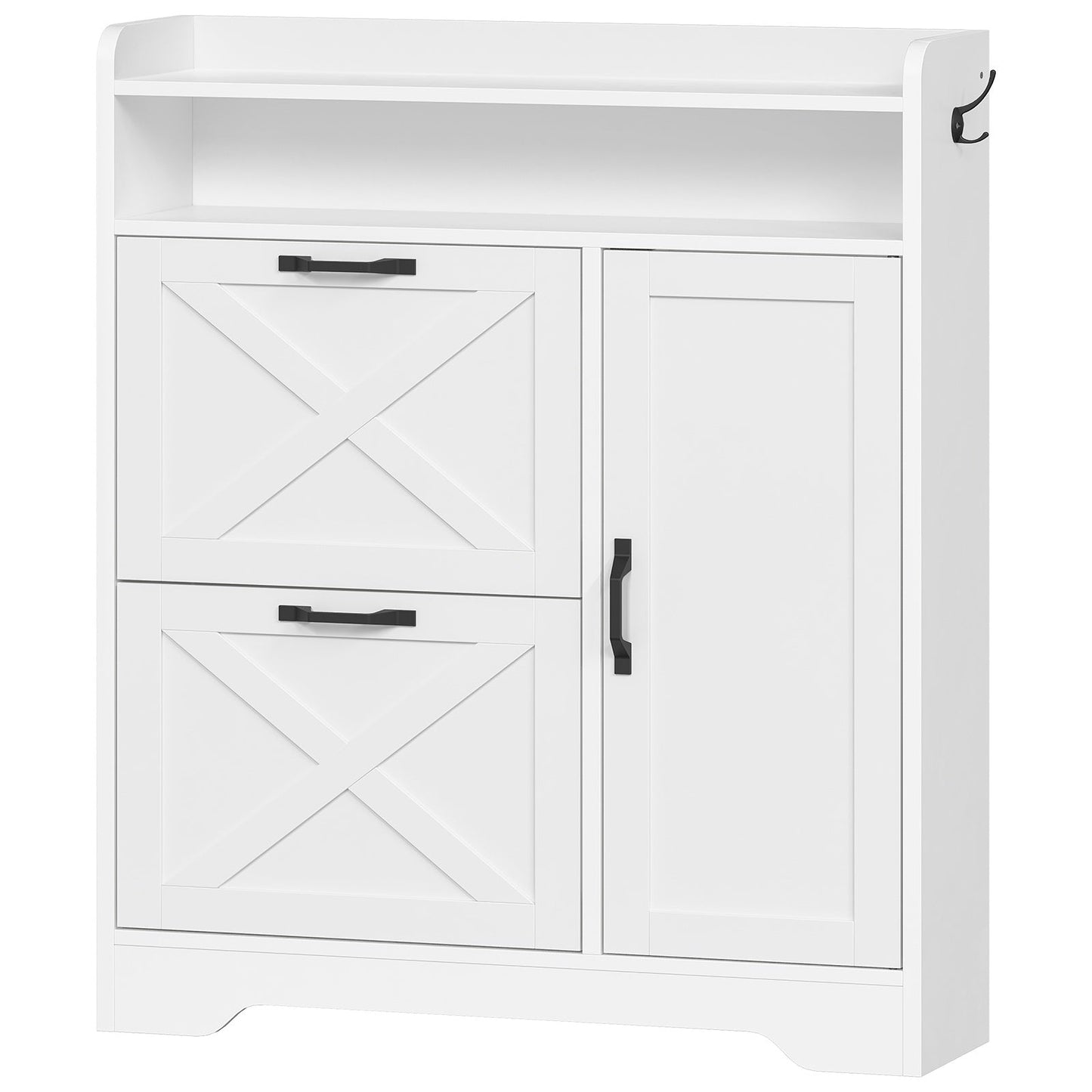Shoe Cabinet Storage for Entryway - White