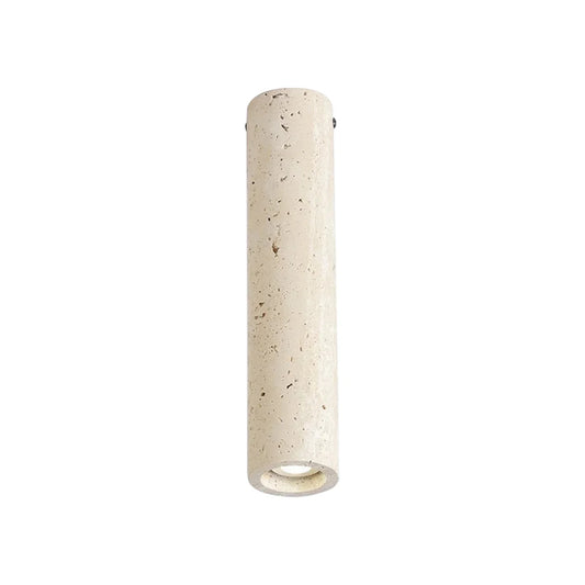 Wabi Sabi Cylinder Travertine Ceiling Lamp