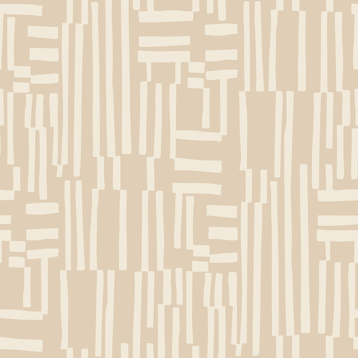 Japandi Stripe Wallpaper – Wabi-Sabi Textured Lines