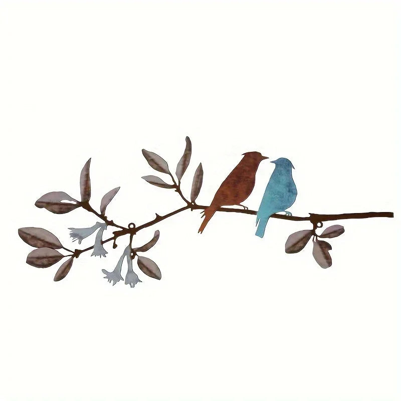 Wall Art - Colorful Metal Birds