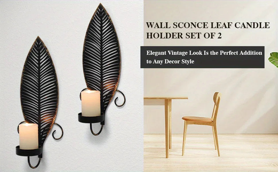 Wall Sconces - Golden Metal 2pcs