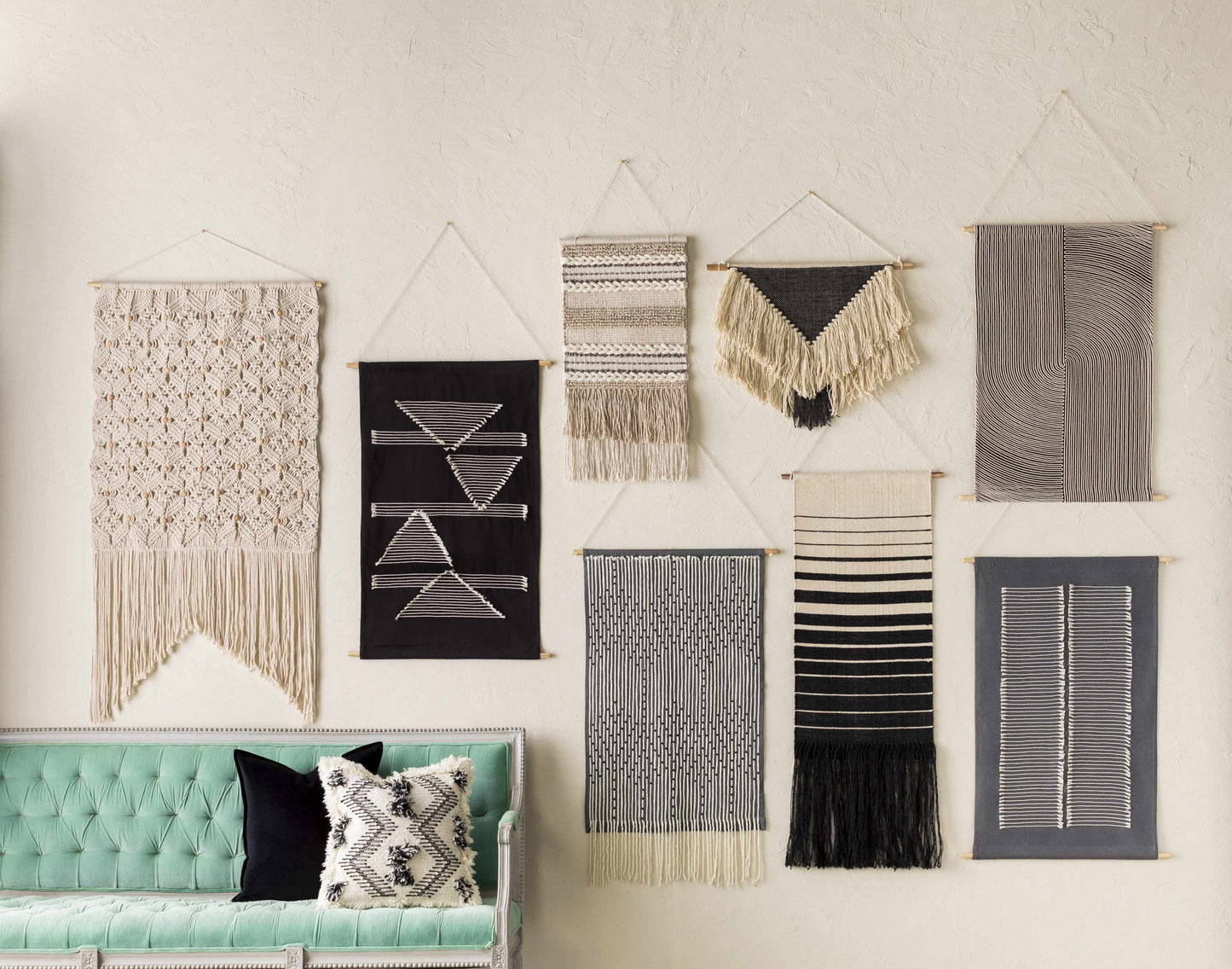 Dingus Jute and Wood Wall Hanging