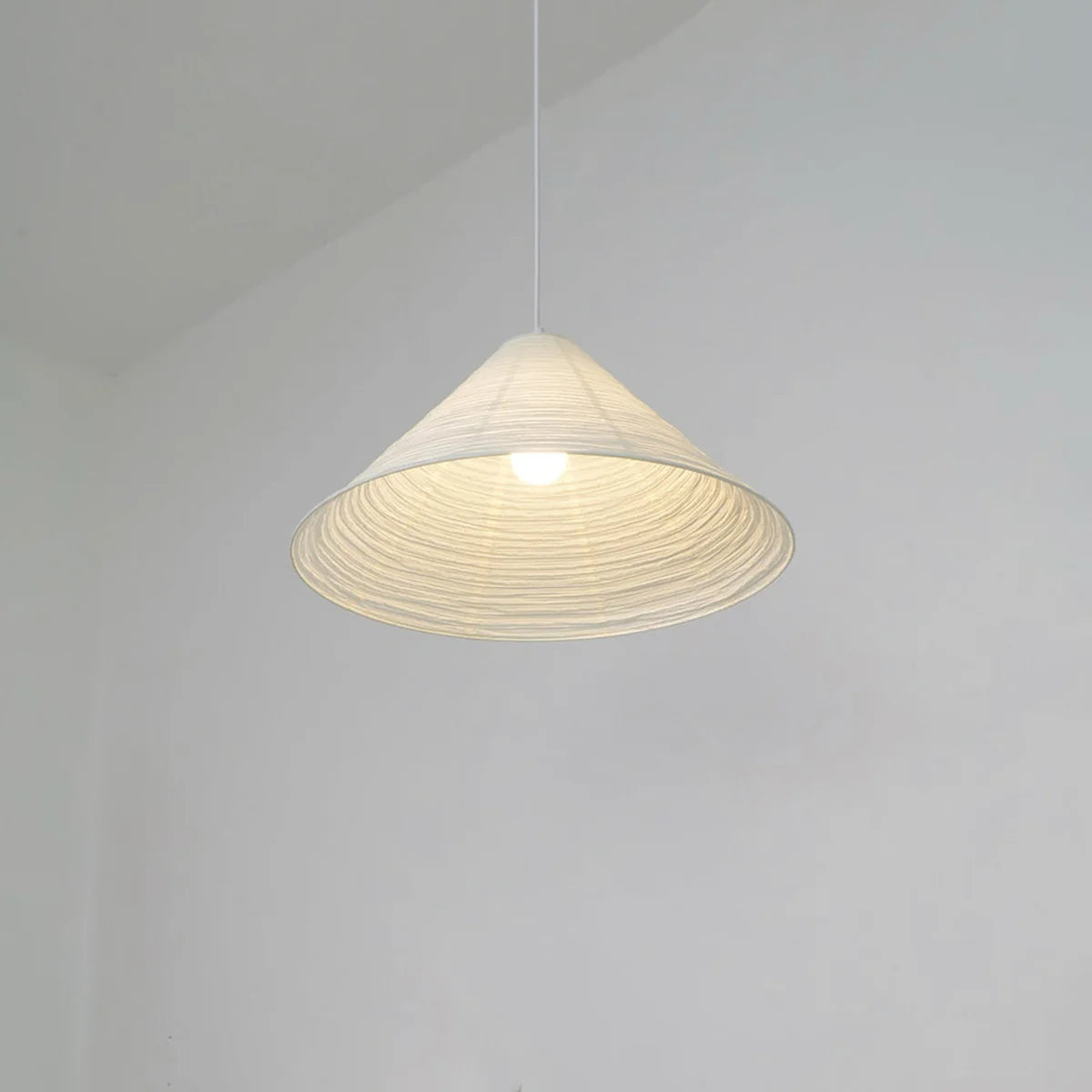 Washi Paper Hat Pendant Lamp