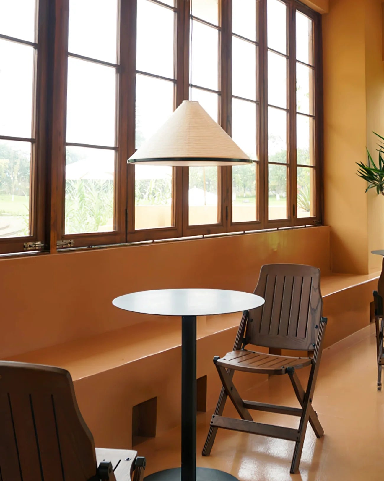 Washi Paper Hat Pendant Lamp