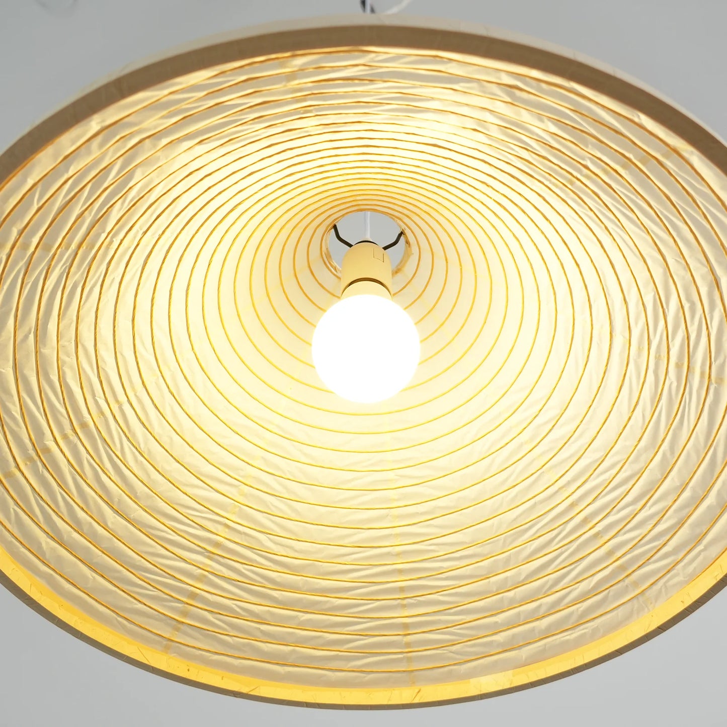 Washi Paper Hat Pendant Lamp