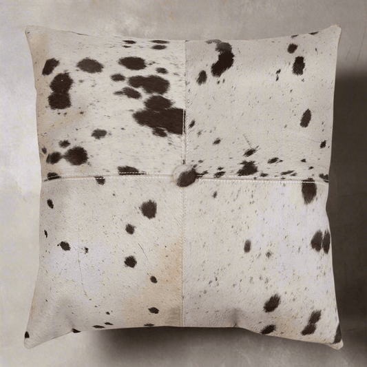 Western Spotted Cowhide Throw Pillow