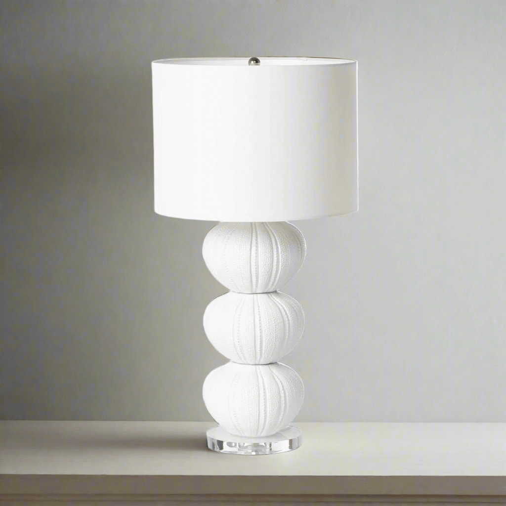 Ceramic Sea Urchin Table Lamp