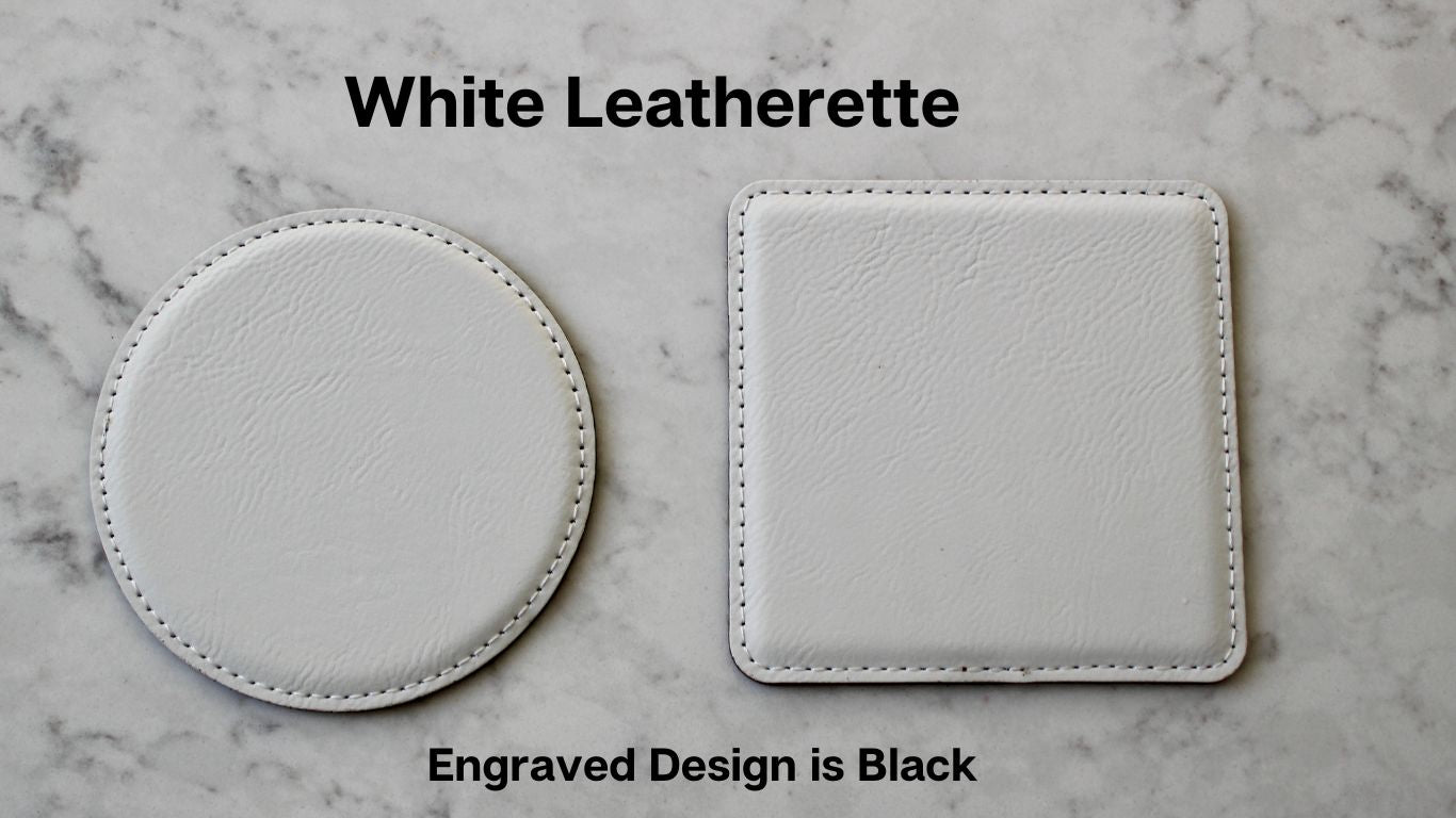 Bee Coaster Set (Slate or Leatherette)