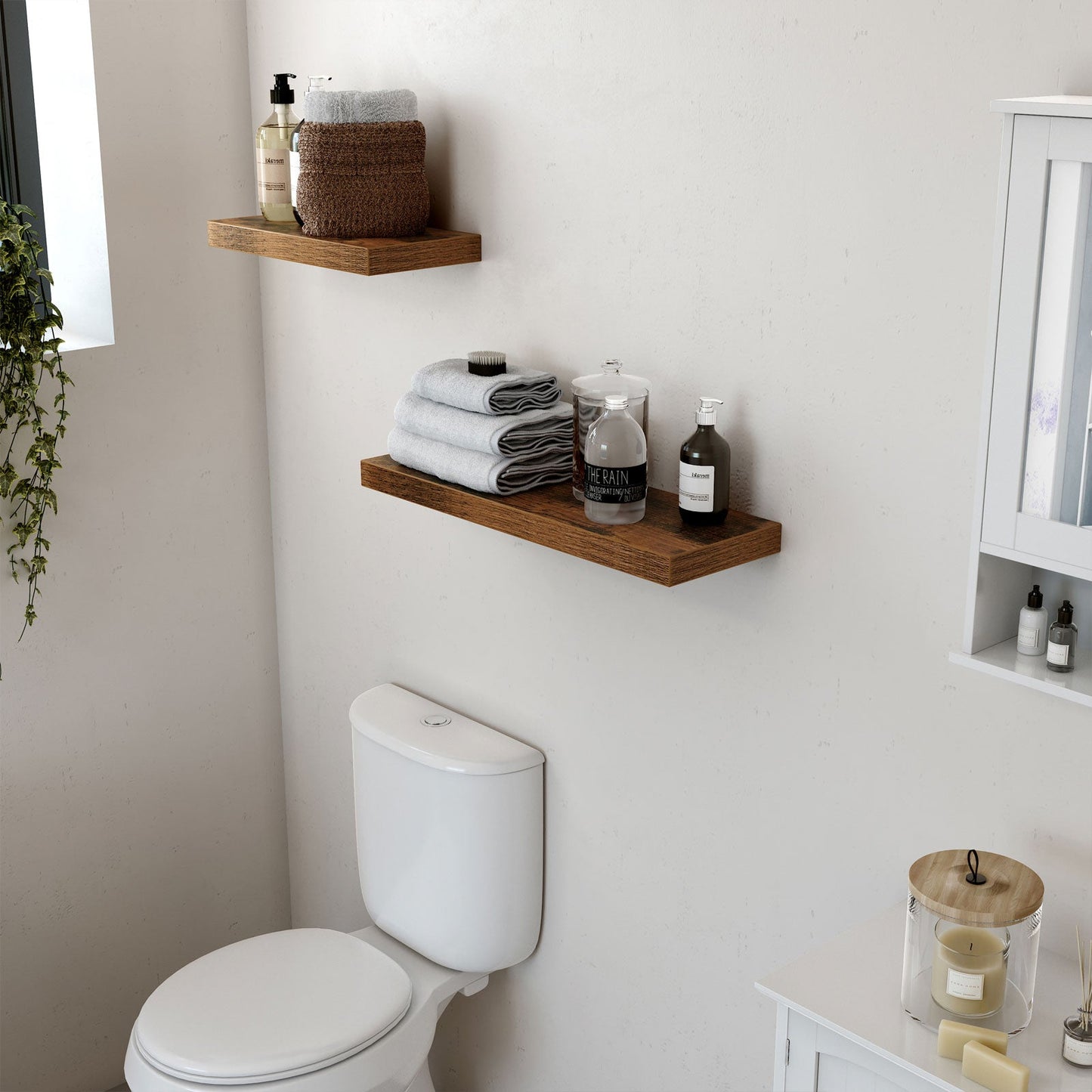 Wood Grain Floating Shelf