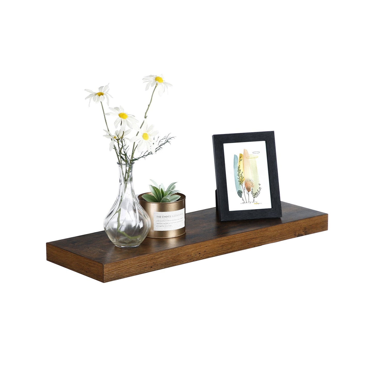 Wood Grain Floating Shelf