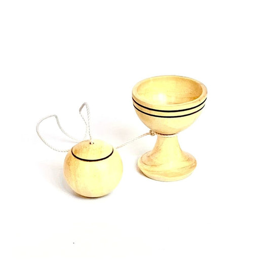 Wooden Cup and Ball Game