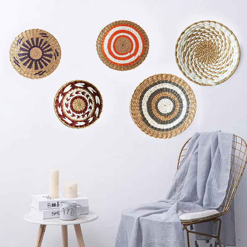 Natural Grass Woven Wall Decor