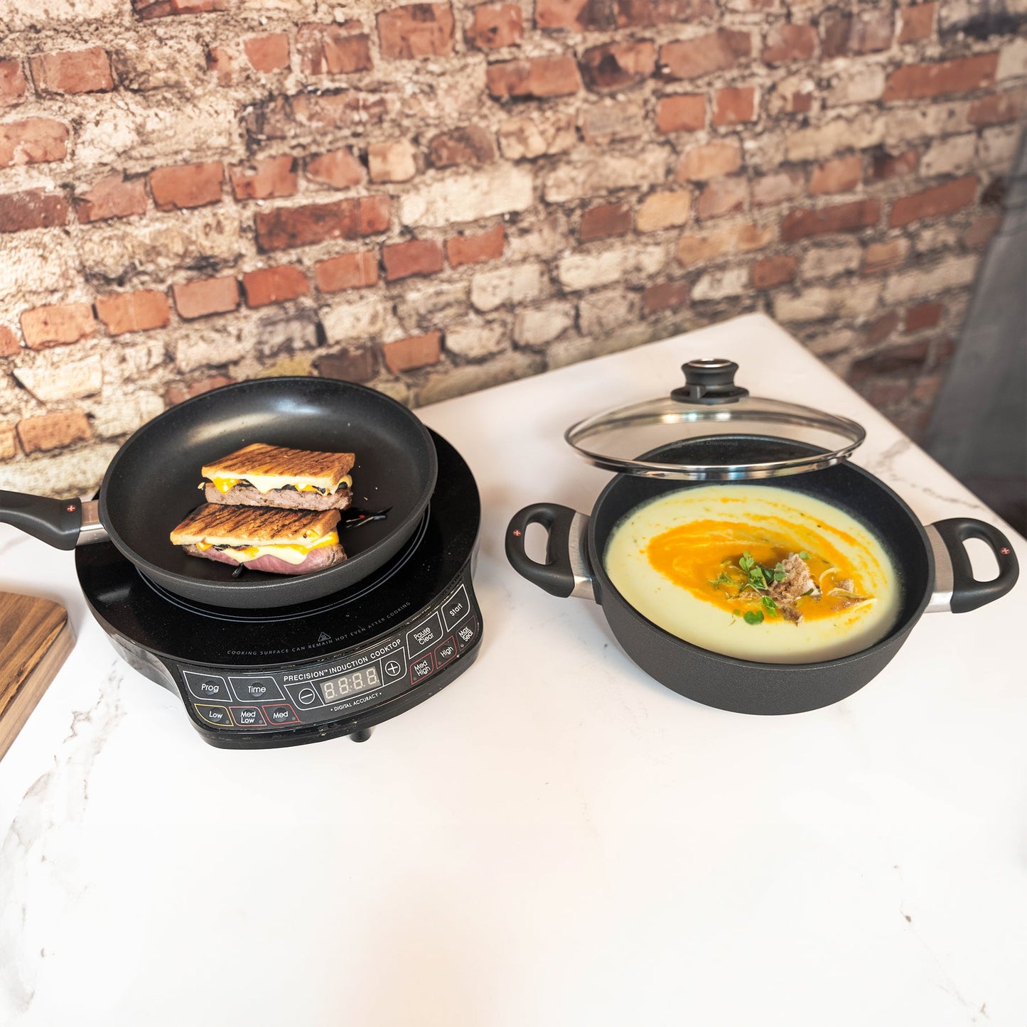 XD Nonstick 3-Piece Set - Fry Pan & Casserole - Induction