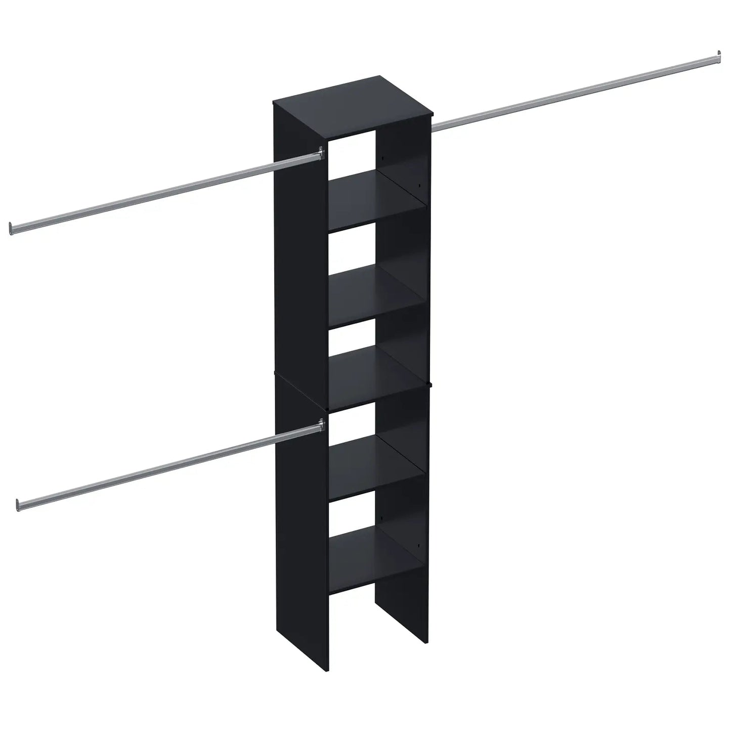 Closet System Starter Kit with Tower and 3 Hang Rods