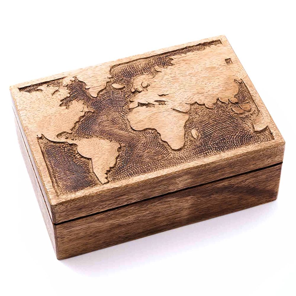 Soap Gift Set in a World Map Keepsake Box