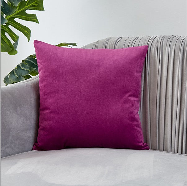 Pack of 1 Velvet Solid Colors Throw Pillow cover, Insert is optional many colors to choose from