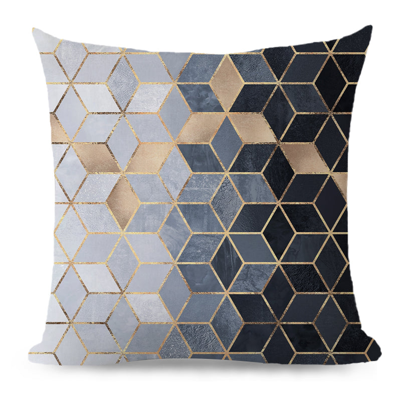 18''x18'' metallic accent geometric throw pillow | 16 designs modern & glam patterns | chic square accent | insert included