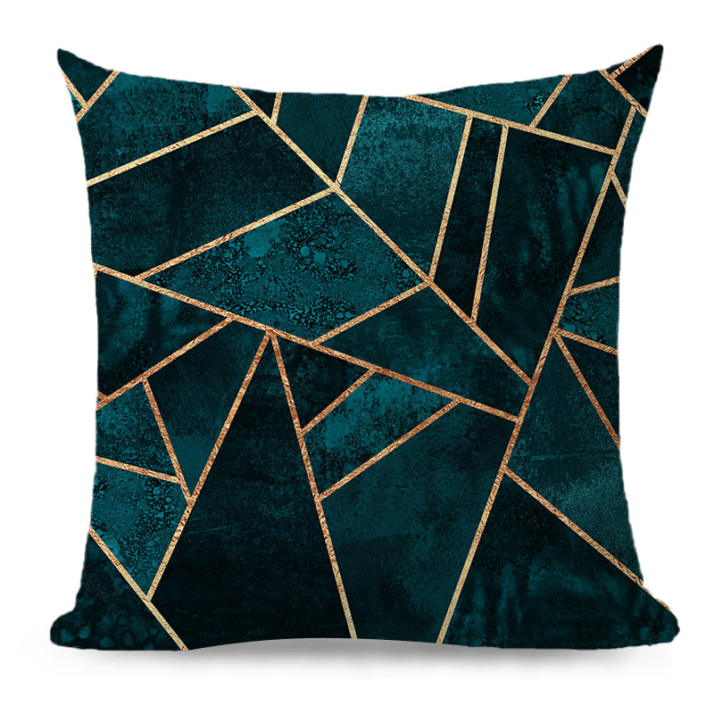 18''x18'' metallic accent geometric throw pillow | 16 designs modern & glam patterns | chic square accent | insert included
