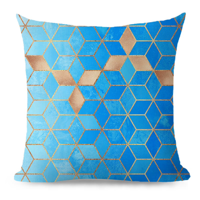 20''x20'' metallic accent geometric throw pillow | 16 designs modern & glam patterns | chic square accent | insert included