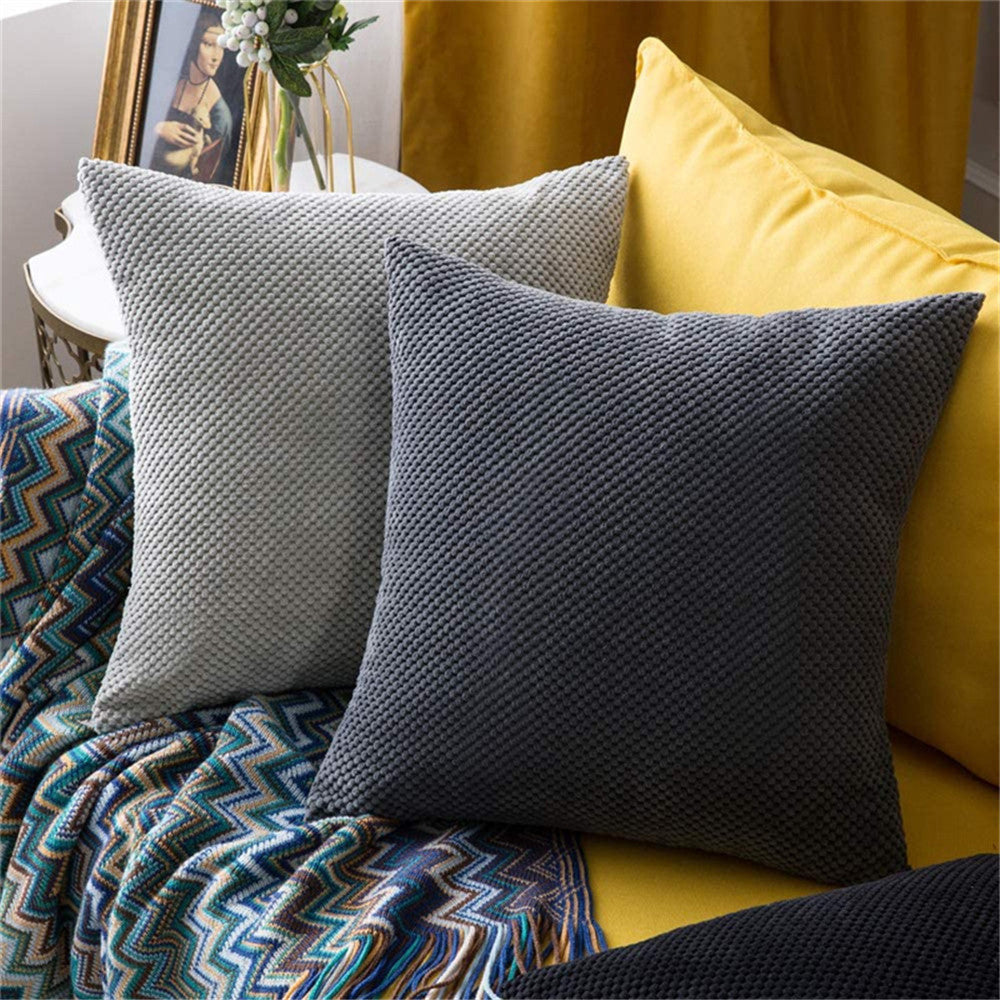 Cross Shape Solid Color FULL set of Throw Pillow (With Insert) size 18"x18" many colors