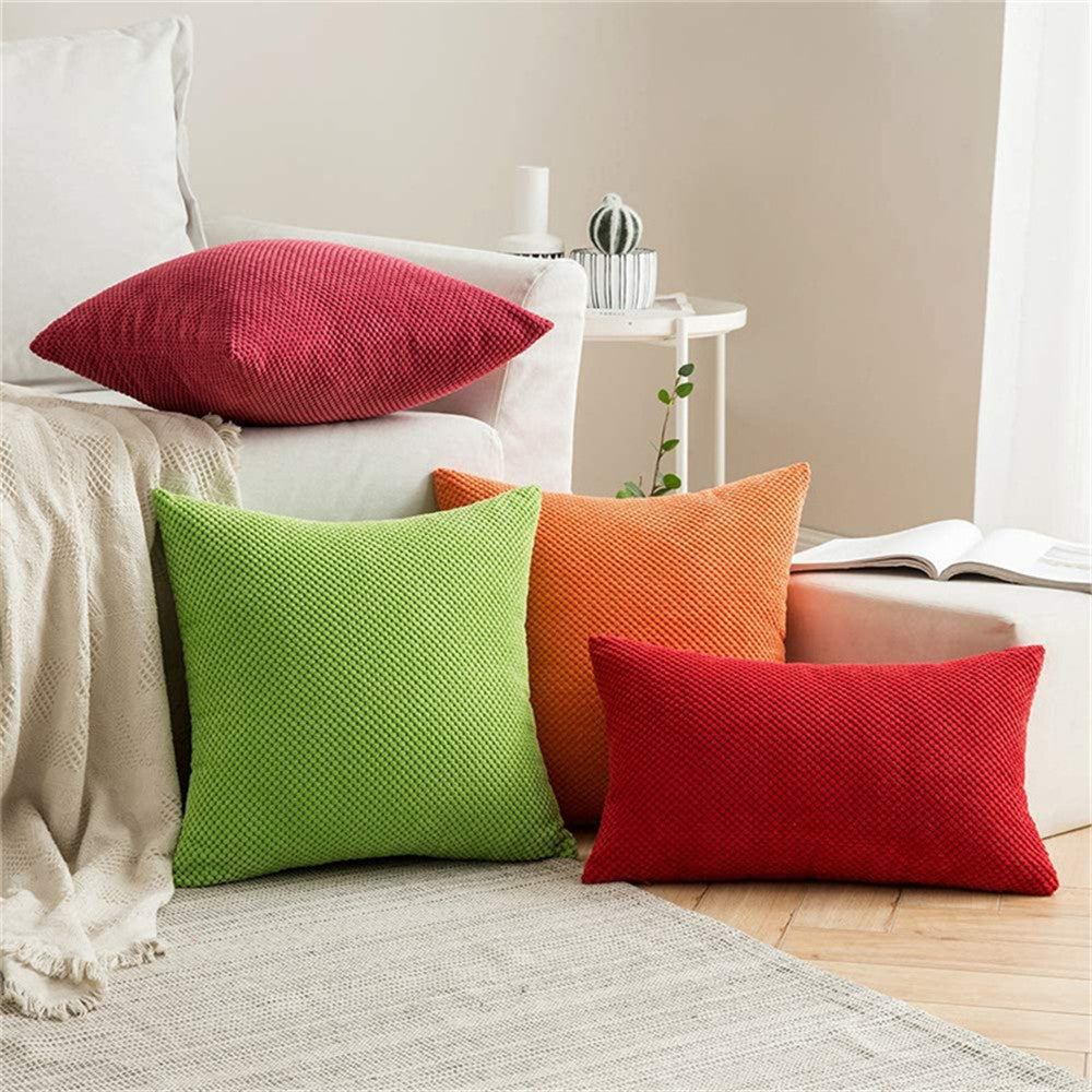 Cross Shape Solid Color FULL set of Throw Pillow (With Insert) size 18"x18" many colors