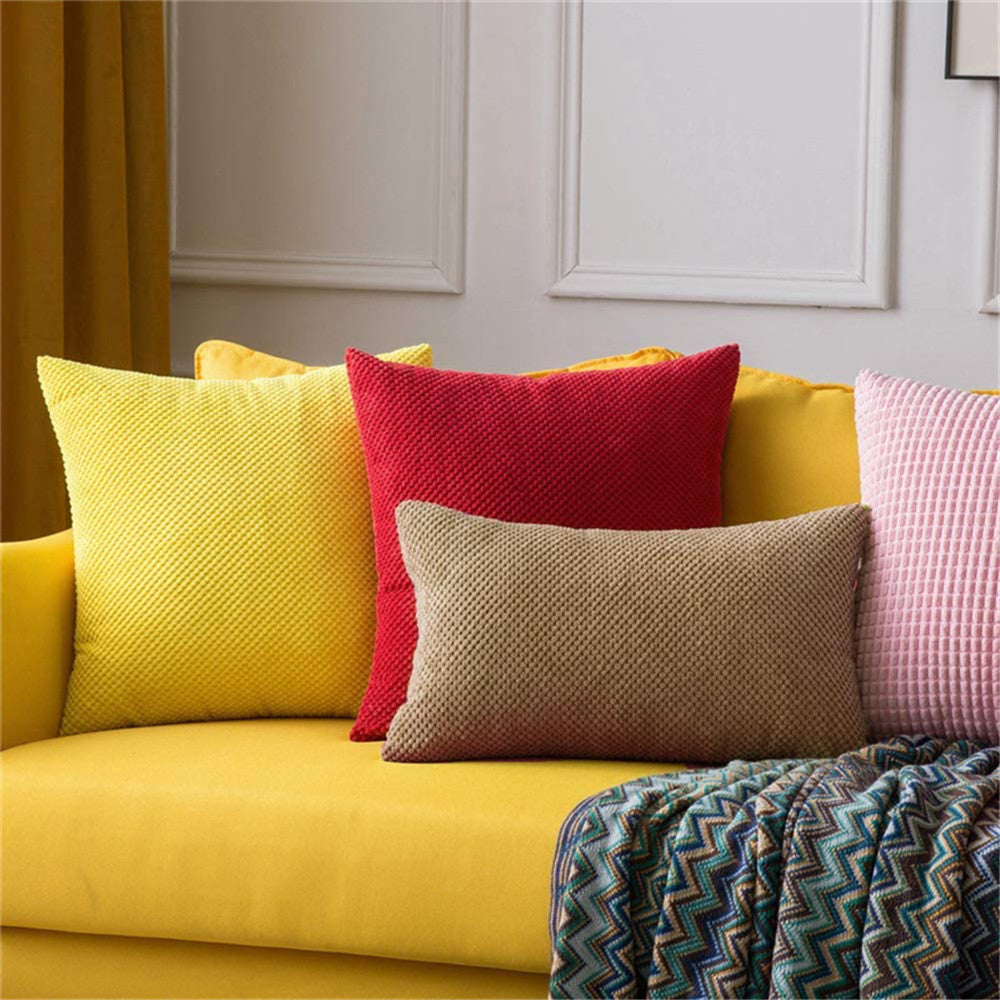Cross Shape Solid Color FULL set of Throw Pillow (With Insert) size 18"x18" many colors