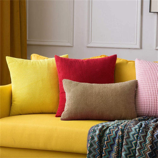 Cross Shape Solid Color FULL set of Throw Pillow (With Insert) size 18"x18" many colors