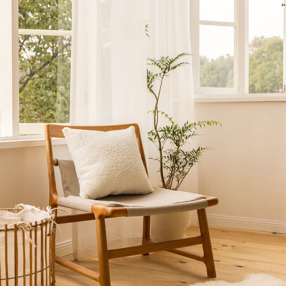 18"x18" Teddy Faux Fluffy Solid Color FULL set of Throw Pillow (With  Insert)