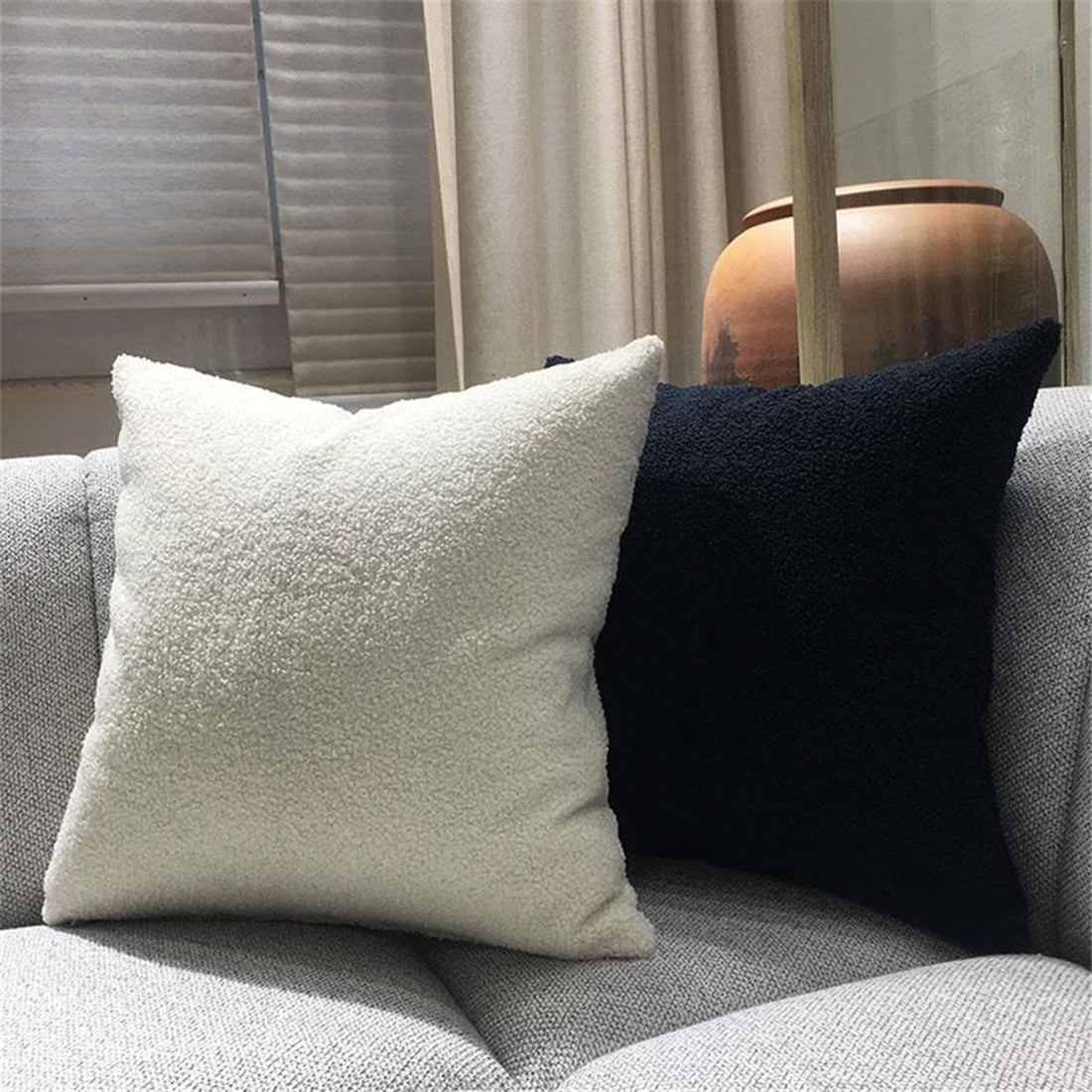 Set of 2 Beautiful combination Pillow Covers With Inserts, mixed well of one color of each 18"x18" Square