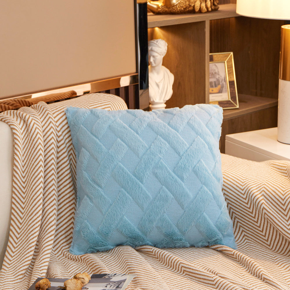 Crossline-shaped Plush Throw Pillow (With Insert) size 18"x18"