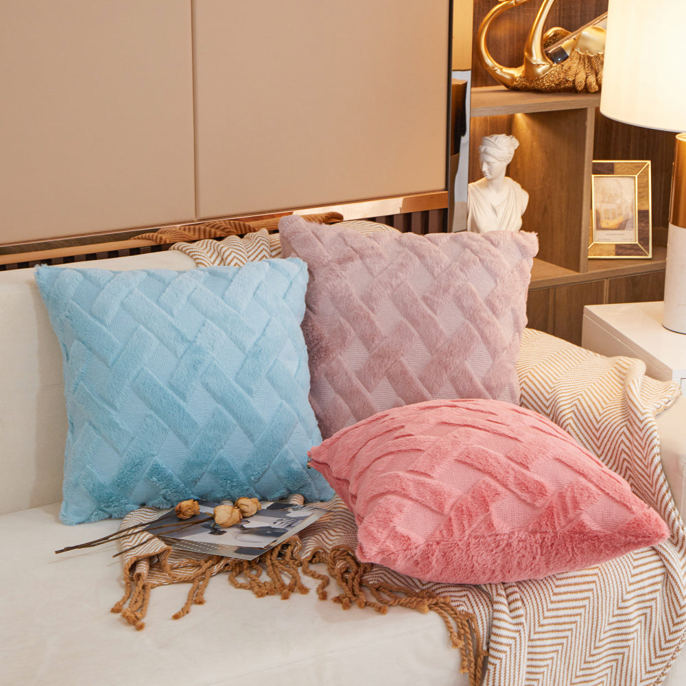 Crossline-shaped Plush Throw Pillow (With Insert) size 18"x18"