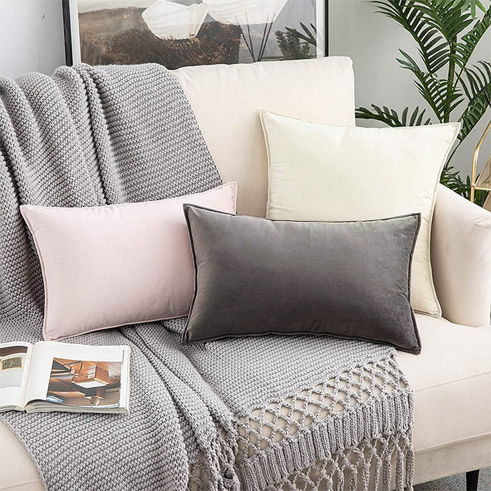 18''x18'' luxe velvet throw pillow | 18 colors Soft & plush home decor essential | modern couch & bedroom accent| insert included