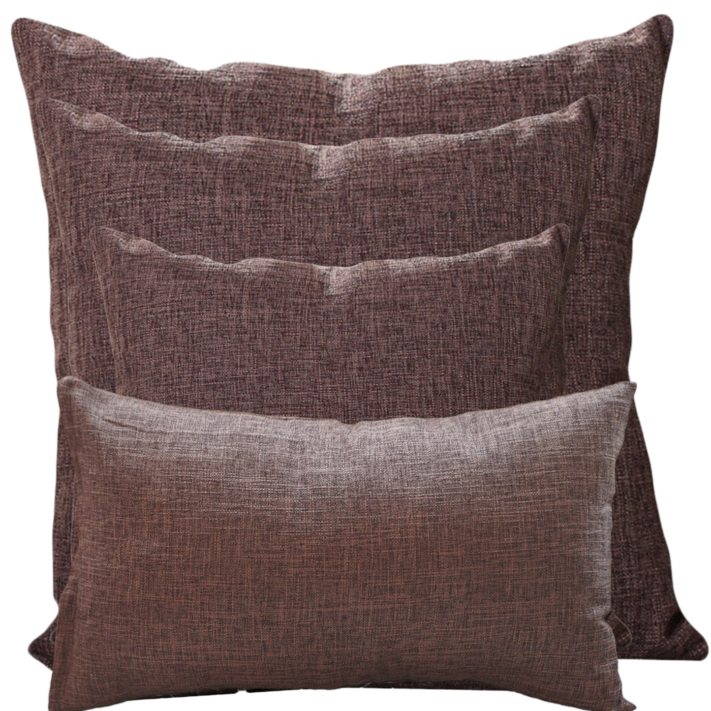 Mix Combo Set of 4 Throw Pillow Covers AND Inserts FULL set of throw pillows in size 12x20, 18x18, 20x20 and 22x22 inch