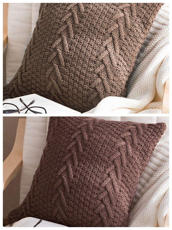 Set of 2 Beautiful combination Pillow Covers AND Inserts  mixed colors, one of each