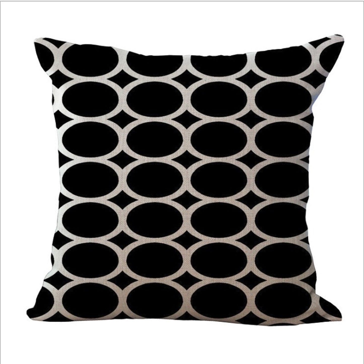 Geometric Pattern Throw Pillow  FULL set  (With  Insert) size 18"x18"