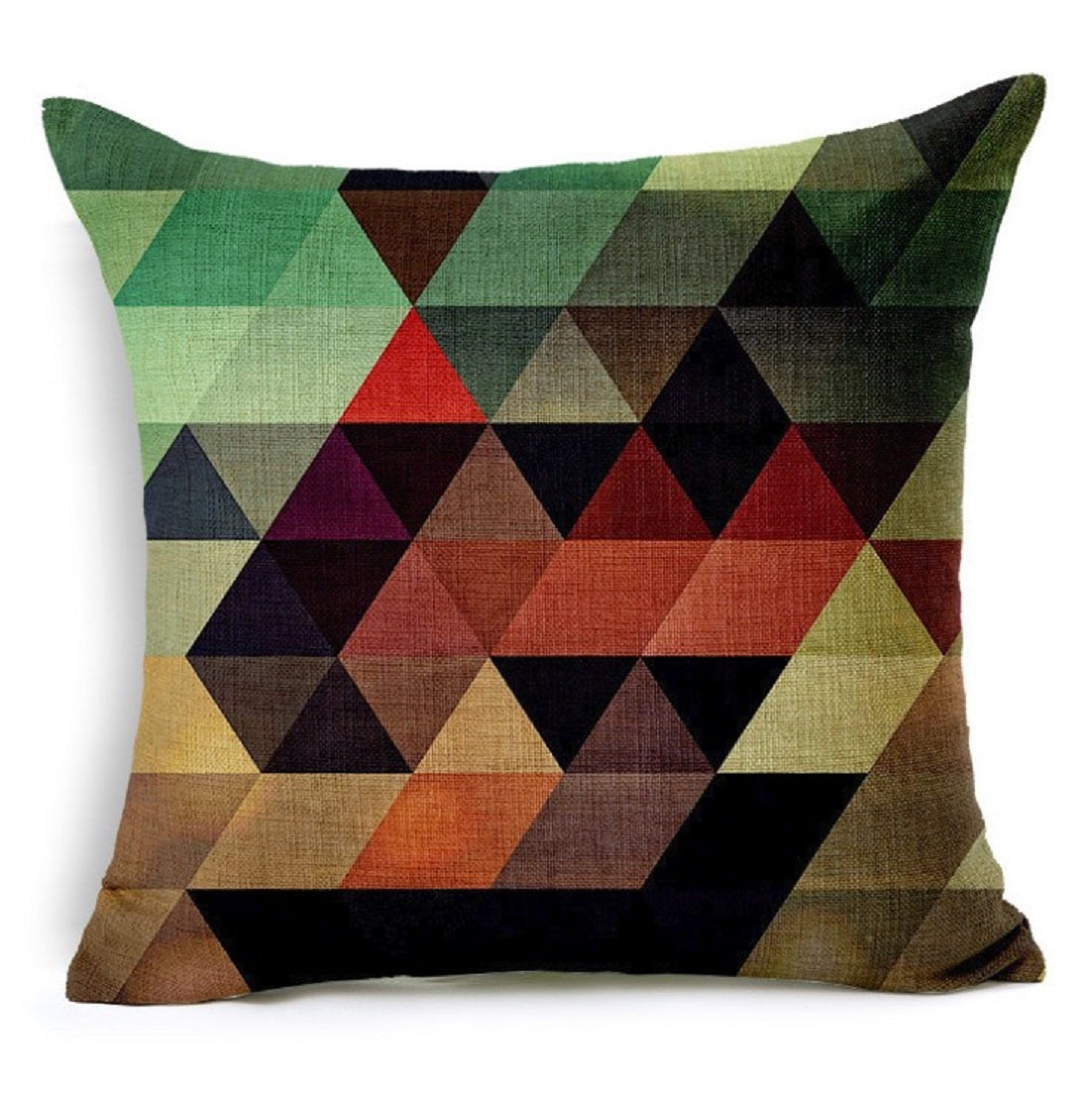 Geometric Pattern Throw Pillow  FULL set  (With  Insert) size 18"x18"