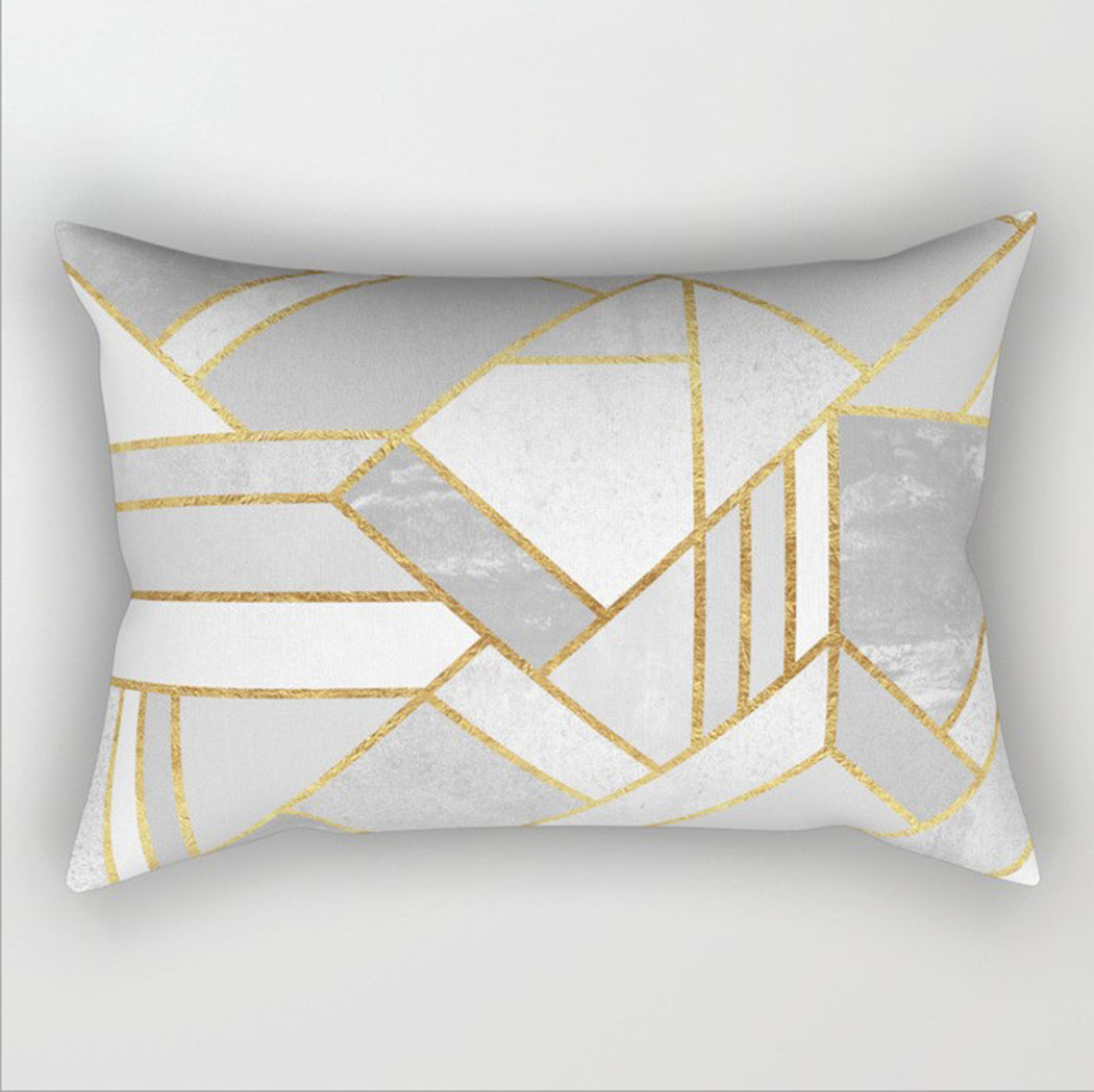 12"x20" modern geometric lumbar throw pillow 12 designs chic abstract & art deco prints gold accent decor insert included