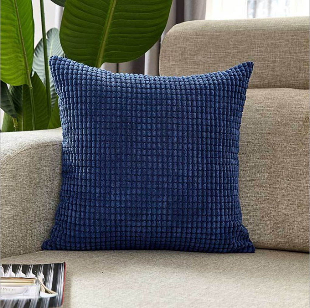 18''x18'' soft chenille dot throw pillow | 8 colors plush textured design | cozy modern accent | insert included
