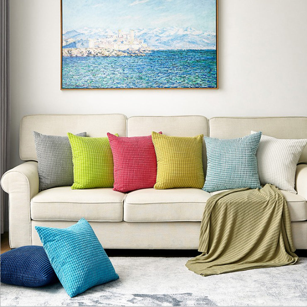 Set of 2 Polyester Blend soft hand feeling Throw Pillow Covers only 4 sizes