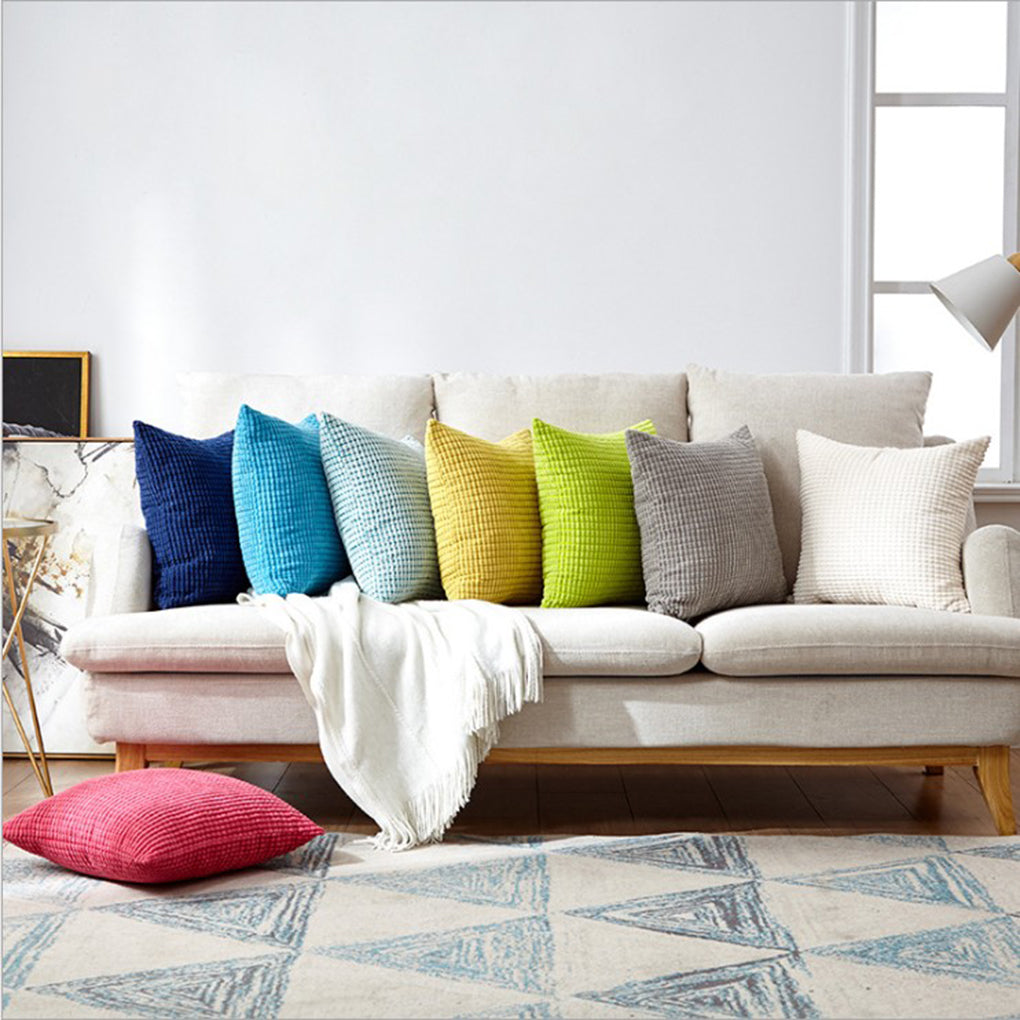 18''x18'' soft chenille dot throw pillow | 8 colors plush textured design | cozy modern accent | insert included