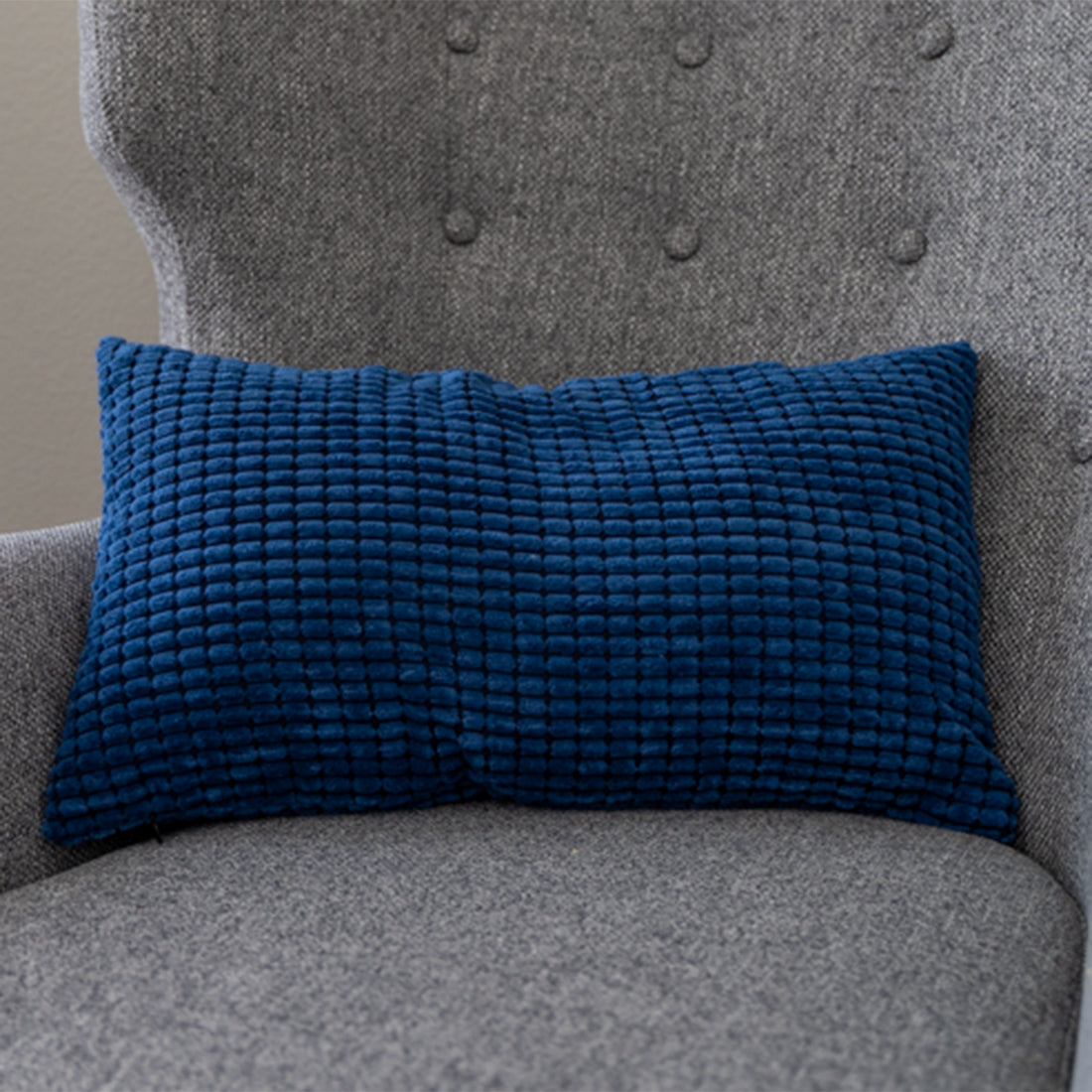 12''x20'' Soft Chenille Dot Throw Pillow | 8 Colors – Plush Textured Design | Cozy Modern Lumbar Accent | Insert Included