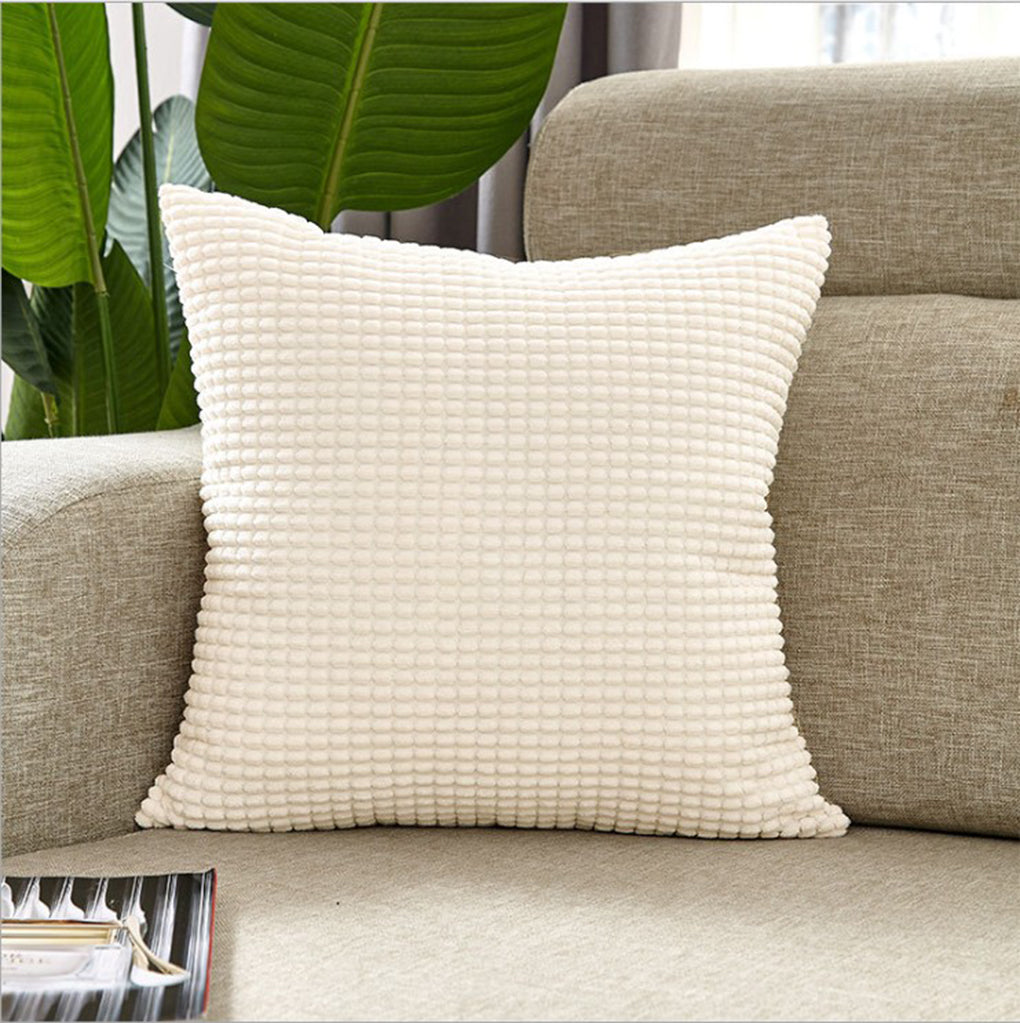 22''x22'' soft chenille dot throw pillow | 8 colors plush textured design | cozy modern accent | insert included