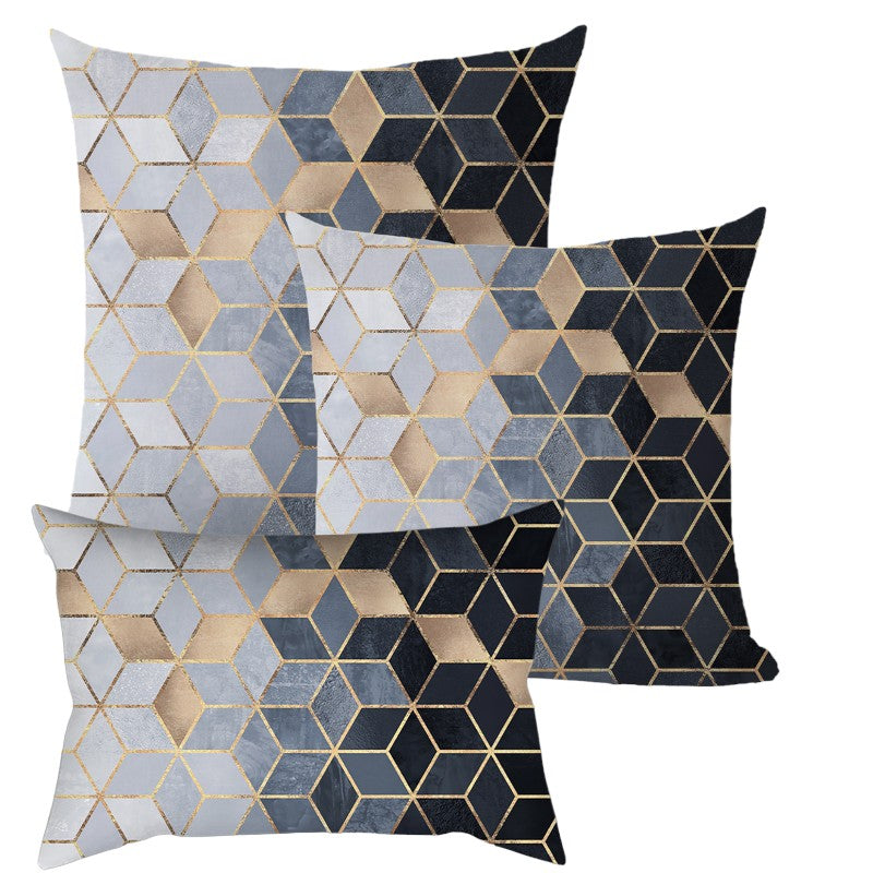 Mix of size 12x20, 18x18 and 20x20 inch Combo Set of 3 Throw Pillow Covers AND Inserts Geometric