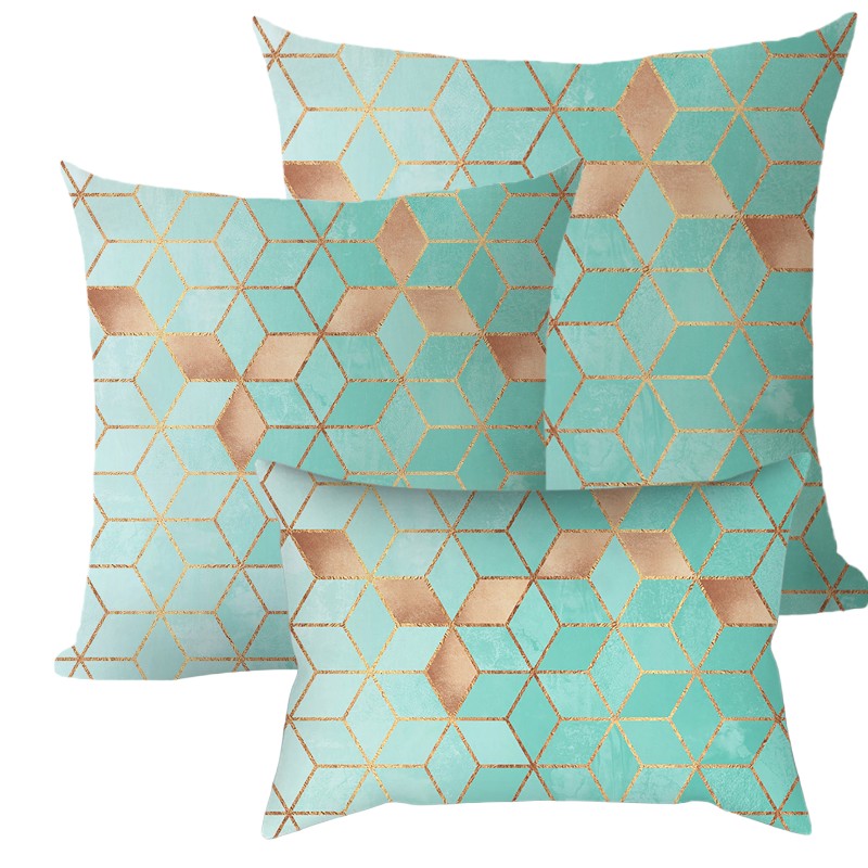 Mix of size 12x20, 18x18 and 20x20 inch Combo Set of 3 Throw Pillow Covers AND Inserts Geometric